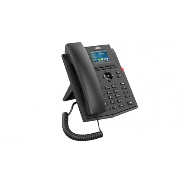 IP ტელეფონი - 4 SIP ანგარიში, ფერადი ეკრანი, HD აუდიო, Fanvil (კვების ბლოკით)